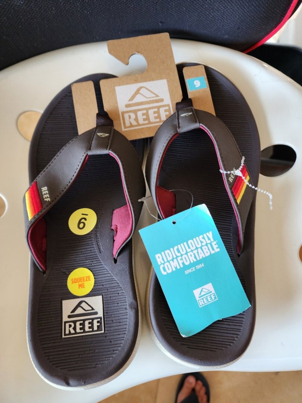 Reef Santa Ana Cushion Comfort Sandal Flip Flop US Men's size US 9 NWT NEW